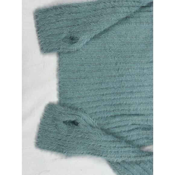 iets frans… Eyelash Hoodie Sweatshirt Aqua Size S NEW Streetwear Athleisure Y2K - Picture 3 of 7